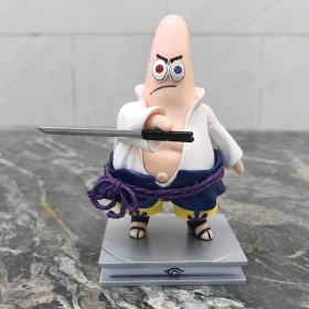 Anime Patrick Star COS Ninja Uchiha Sasuke PVC action Figure 13.5cm