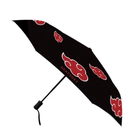Naruto Akatsuki Cosplay rubber umbrella-folding rainy day umbrella-Black & Red