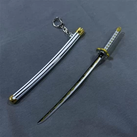 Demon Slayer: Zenitsu Sword Keychain- Silver & Yellow-23CM (Ver.09)