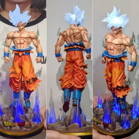 Anime Dragon Ball Z Ultra Instinct Goku Figure Anime Figure Large Luminous PVC 32CM