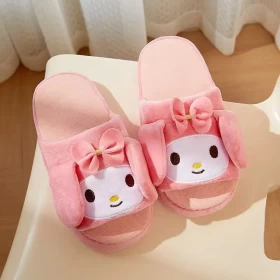 My Melody Moving Ears Slippers Plush slippers Anime style Holiday gifts