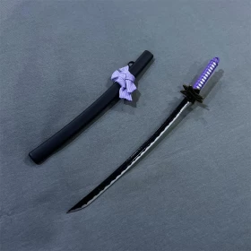 Bleach: Kuchiki Byakuya Katana Keychain with a Stand- Black & Purple-23CM (Ver.26)