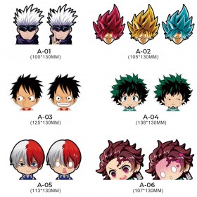 Anime 3D Motion Stickers:Jujutsu Kaisen (Satoru Gojo), My Hero Academia (Midoriya/Todoroki), One Piece (Luffy), Dragon Ball, Demon Slayer (Tanjiro)