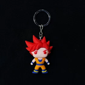 Dragon Ball : Super Sayian Son Goku Red Hair 3D keychain
