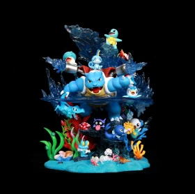 Kawaii Anime Pokemon Squirtle Blastoise Wartortle PVC Action Figure