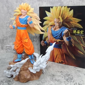 Dragon Ball Z Figures: Son Goku Supre Sayan figure-Ver.02-PVC-height 35cm