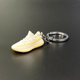 Shoe Keychain-White Yellow (Vers.16)