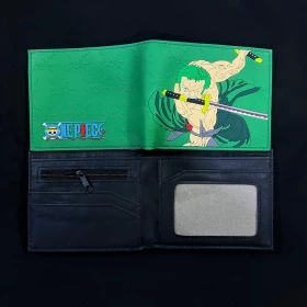 One Piece Roronoa Zoro Wallet (Vers.06)-Green-High Quality Material