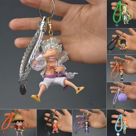 One Piece 3D Keychains: Luffy / Gear 5 Luffy / Roronoa Zoro / Devil Fruit / Ace.D / Nami - High Quality Material