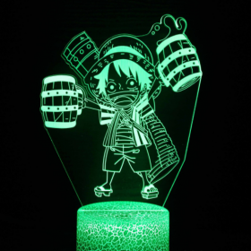 One Piece Small Luffy 3D Night Light LED RGB