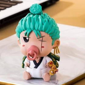 One Piece Figures: Baby Roronoa Zoro with Pacifier Figure-PVC-About 10cm