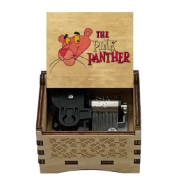 The Pink Panther Music box (Automatic)- Wood