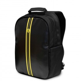 Ferrari Backpack -Black and yellow straps