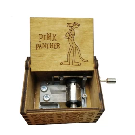 Pink Panther Music box (Manual)-Wood