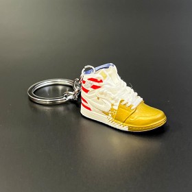 Keychain Sneakers-White and Yellow -Ver71