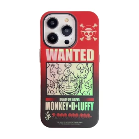 One Piece Luffy D Monkey WANTED Phone Case (For iPhone)