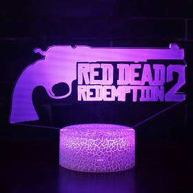 RED DEAD 2 3D Night Light LED RGB