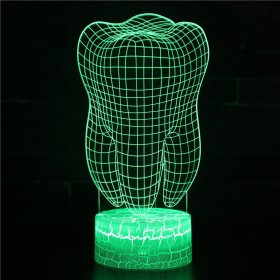 3D Tooth Night Light LED