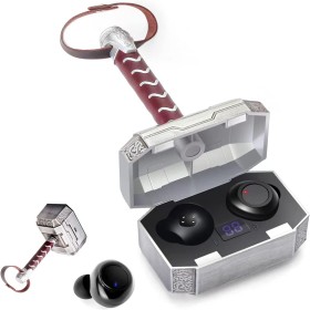 Wireless Earbuds with Thor Hammer Charging Case,5.3 Bluetooth
