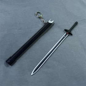 Kirito Dark Repulser Sword Keychain with stand-23CM-Black (Ver.17)