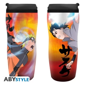 NARUTO SHIPPUDEN: Naruto Vs Sasuke Travel Mug-355ml (insulating plastic)