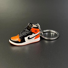 Keychain Sneakers -Black & Orange -Ver58