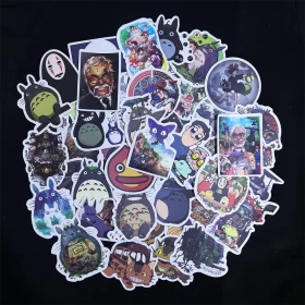 Anime My Neighbor Totoro Stickers-Ver.13-50 pcs (Used For machineries, car windows or special products, Mirror, Notebook,etc.)