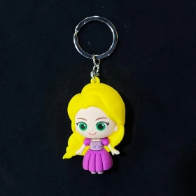 Disney Cartoon Princess 3D PVC Keychain