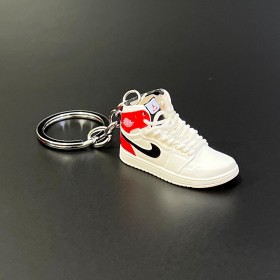 Shoe Keychain-White & Red (Vers.32)