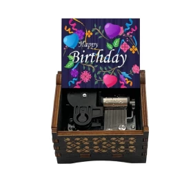 Happy Birthday Music box (Automatic)- Wood