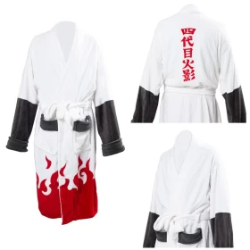 Naruto Hokage Uzumaki Bathrobe & Sleepwear-White-Unisex