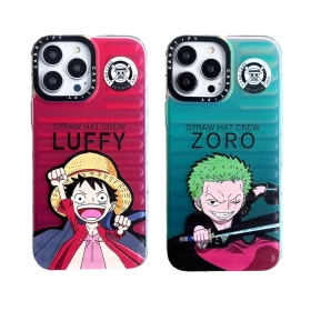 One Piece: Straw Hat Crew Luffy-Red / Roronoa Zoro-Green Phone Case (For iPhone Models)