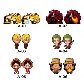 Anime 3D Motion Sticker: Naruto, Itachi Uchiha, One Piece (Luffy D.Monkey, Roronoa Zoro, Sanji, Ace)-Ver.03