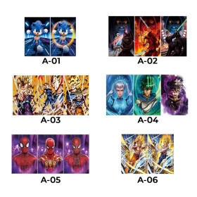 Anime and Movies 3D Poster (Sonic, Black Clover, Star Wars, Dragon Ball, Spider-Man) -Ver.10