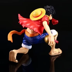 One Piece Figures: Blowing Monkey D. Luffy Figure-Red-PVC-Height 12cm