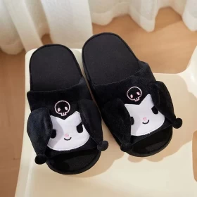 Kuromi Moving Ears Slippers Plush slippers Anime style Holiday gifts