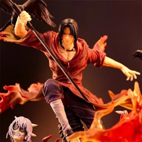 Naruto Figures: Uchiha Itachi Burning Wind Figure (Double Head and Arm) Luminous-PVC-40cm