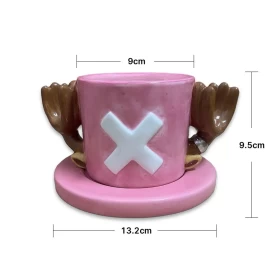 Anime One Piece Cosplay Mug Water Cup Creative Tony Tony Chopper Hat Shaped Coffee Cup Coffee Milk Cups Cute Gifts