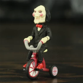 Classic Horror Film Saw Billy Jigsaw Figure with Bike KeyChain-Ver.02-Height 5cm