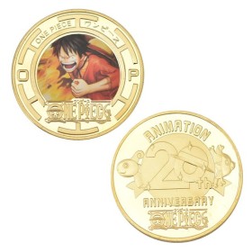 One-Piece Gold Coin Banknote Souvenir (Monkey Luffy, Roronoa Zoro, Chopper, Ace)