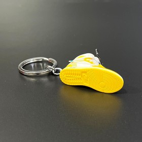 Shoe Keychain-Yellow & White (Vers.23)