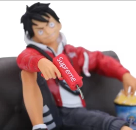 One Piece Fashion Brand Sitting Sofa  Luffy Figure