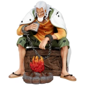 Anime ONE PIECE BT SILVERS RAYLEIGH SITTING LUFFY MASTER COPY PVC Action Figure 15cm