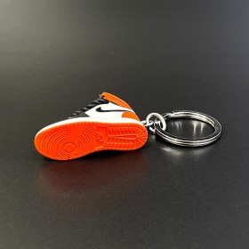 Keychain Sneakers -Black & Orange -Ver58