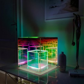 LED Cube Table Lamp Night Light-Acrylic