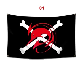 One Piece Straw Hat Pirates Flag-For Home, Bedroom Wall-Polyester-60*90cm