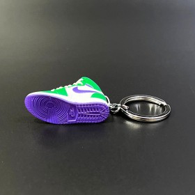 Keychain Sneakers- Green & Purple -Ver57