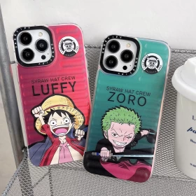 One Piece: Straw Hat Crew Luffy-Red / Roronoa Zoro-Green Phone Case (For iPhone Models)