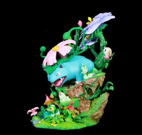 Pokemon Venusaur Action Figure Egg Grass Family Bucket Figurine