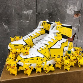 Pikachu High Top Sports Sneakers 3D Yellow